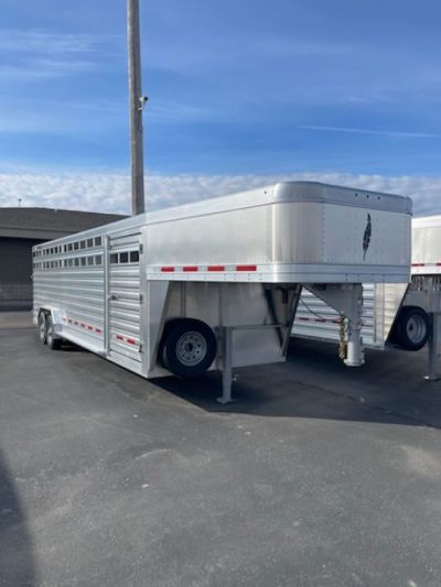 New 2026 Featherlite Trailers model 8127 7.5x26 Stock Trailer