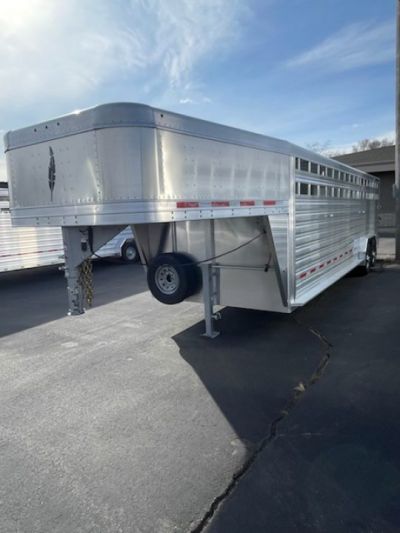New 2026 Featherlite Trailers model 8127 7.5x26 Stock Trailer