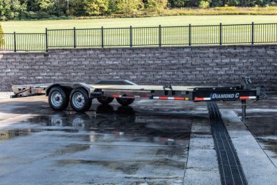 New 2024 Diamond C Trailers LPX 210 WITH MAX RAMPS 22' Equipment Trailer