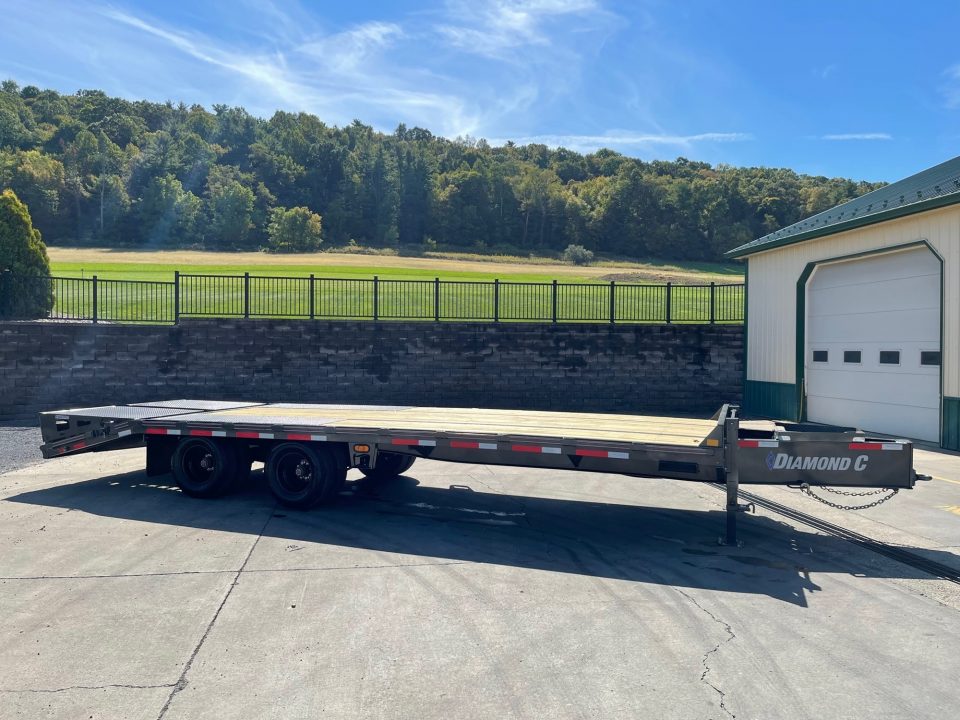 New 2027 Diamond C Trailers PX212 Pintle Hitch w/ Duals 25' Equipment Trailer