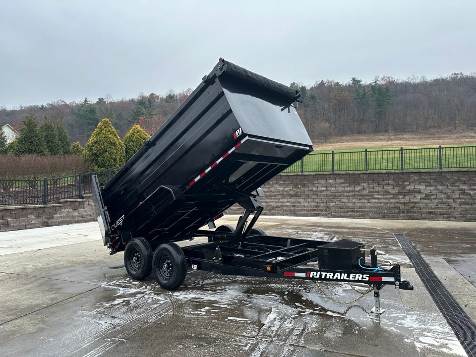 New PJ Trailers 14' Dump (D7) - 48" Sides - QUEST Series