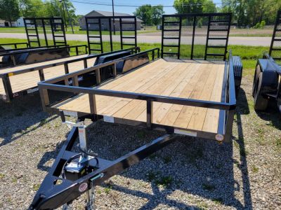 New 2026 Sure-Trac 7x16 Tube Top 7k Utility Trailer