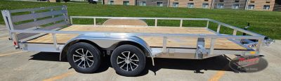 New 2026 H&H Trailers 82x16 Aluminum Rail Side Utility Trailer