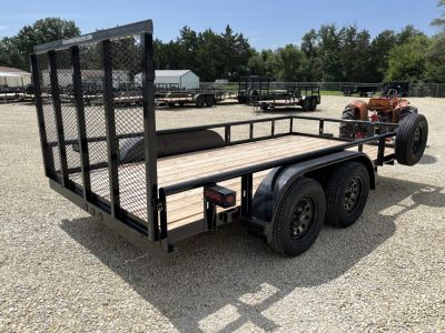 New 2026 Texas Bragg Trailers 83”x 14' Tandem Dovetail Utility Trailer