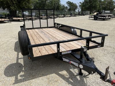 New 2026 Texas Bragg Trailers 83”x 14' Tandem Dovetail Utility Trailer