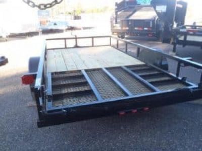 New 2026 Top Hat Trailers 77X12 Angle Rail Utility Trailer Utility Trailer