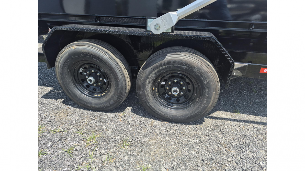 New 2026 U-Dump Trailer Gooseneck Roll off 7K w/Electric Brake Axles & a 15K Industrial Winch with 14 Ply Tires with 2 12 Yard Roll Off Containers Roll Off