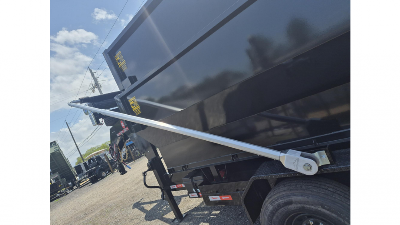 New 2026 U-Dump Trailer Gooseneck Roll off 7K w/Electric Brake Axles & a 15K Industrial Winch with 14 Ply Tires with 2 12 Yard Roll Off Containers Roll Off
