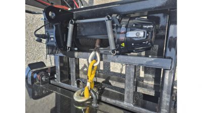 New 2026 U-Dump Trailer Gooseneck Roll off 7K w/Electric Brake Axles & a 15K Industrial Winch with 14 Ply Tires with 2 12 Yard Roll Off Containers Roll Off