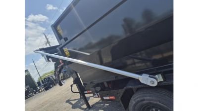 New 2026 U-Dump Trailer Gooseneck Roll off 7K w/Electric Brake Axles & a 15K Industrial Winch with 14 Ply Tires with 2 12 Yard Roll Off Containers Roll Off