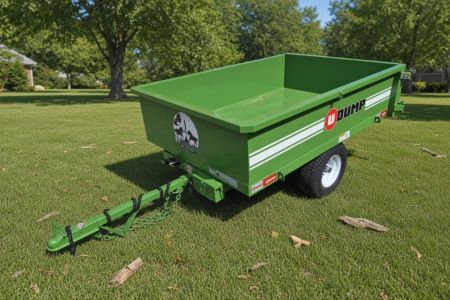 New 2026 U-Dump Trailer Green Rebel Lite 4x6 Compact Dump Trailer – 15  Sides Dump Trailer