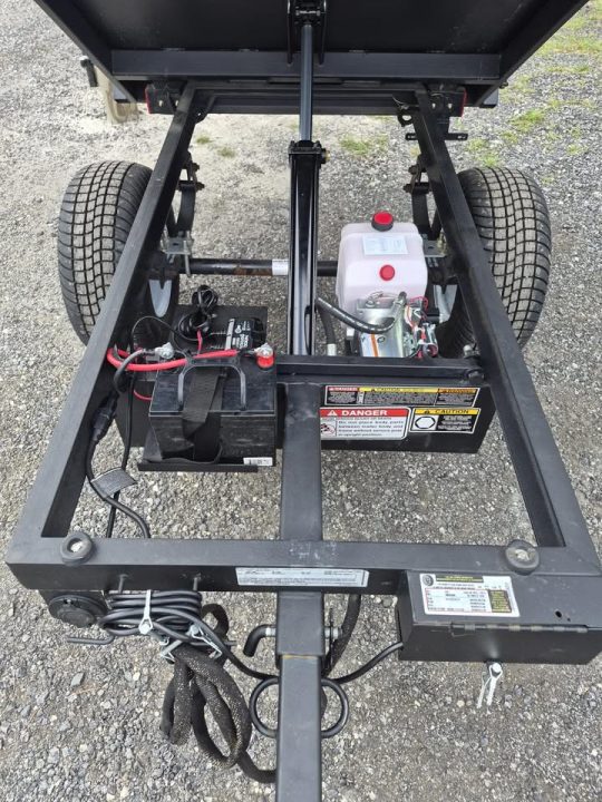 New 2026 U-Dump Trailer Black Rebel Lite 4x6 Compact Dump Trailer – 15" Sides Dump Trailer