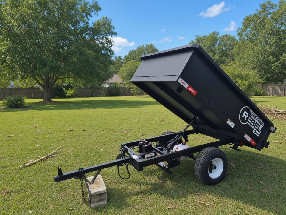 New 2026 U-Dump Trailer Black Rebel Lite 4x6 Compact Dump Trailer – 15" Sides Dump Trailer