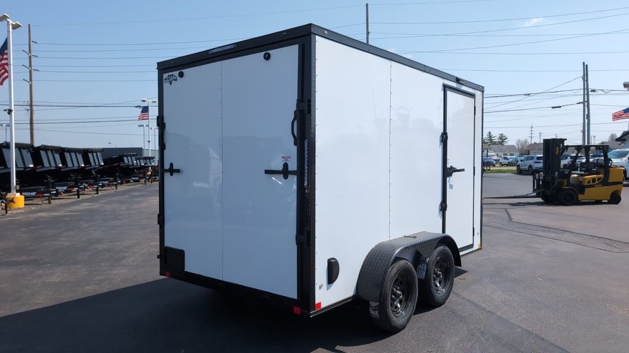 New 2026 Diamond Cargo 7' X 12' TA V-Nose Enclosed Trailer / 5 Year Warranty Cargo / Enclosed Trailer