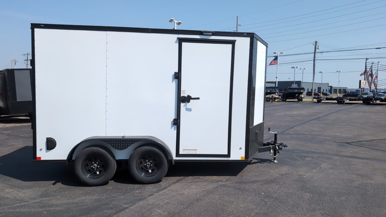 New 2026 Diamond Cargo 7' X 12' TA V-Nose Enclosed Trailer / 5 Year Warranty Cargo / Enclosed Trailer