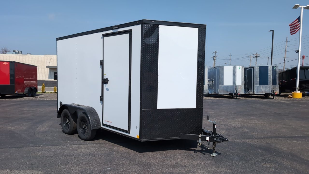 New 2026 Diamond Cargo 7' X 12' TA V-Nose Enclosed Trailer / 5 Year Warranty Cargo / Enclosed Trailer