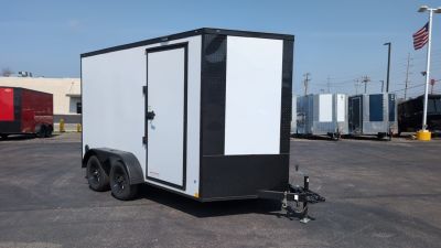 New 2026 Diamond Cargo 7' X 12' TA V-Nose Enclosed Trailer / 5 Year Warranty Cargo / Enclosed Trailer