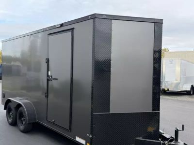 New 2026 Diamond Cargo 7' x 16' TA V-Nose Enclosed Trailer / 5 Year Warranty