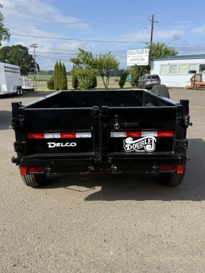 New 2026 Delco Trailers D108 5'x8' 7K Dump Trailer-Black