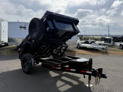 New 2026 Delco Trailers D108 5'x8' 7K Dump Trailer-Black