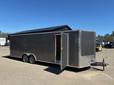 New 2026 Panther Cargo 8.5X24 +2ft V-Nose / .080 Polycore/ 6'6" interior -7000 GVW