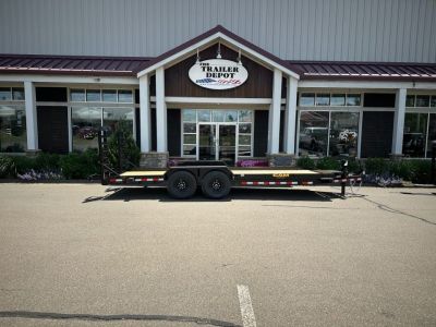 New CAM Superline 7' x 20' Angle Equipment Trailer 15.4K