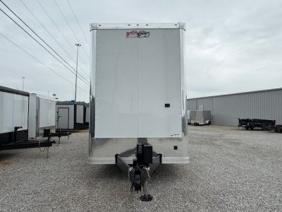 New Outlaw 8.5x36 Stacker Race Trailer- 21K White- CUSTOM