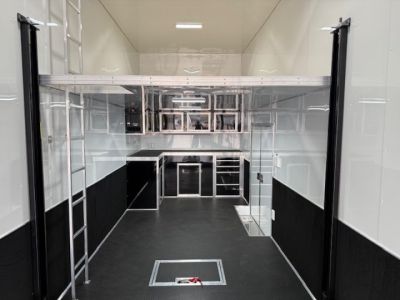 New Outlaw 8.5x36 Stacker Race Trailer- 21K White- CUSTOM