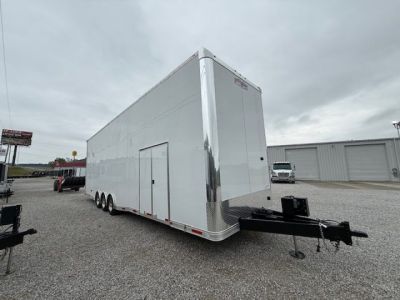New Outlaw 8.5x36 Stacker Race Trailer- 21K White- CUSTOM