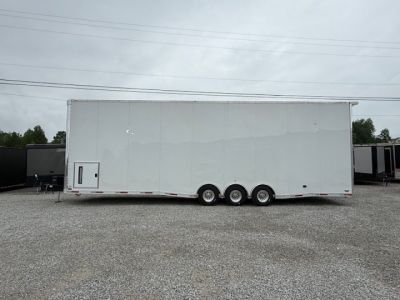 New Outlaw 8.5x36 Stacker Race Trailer- 21K White- CUSTOM