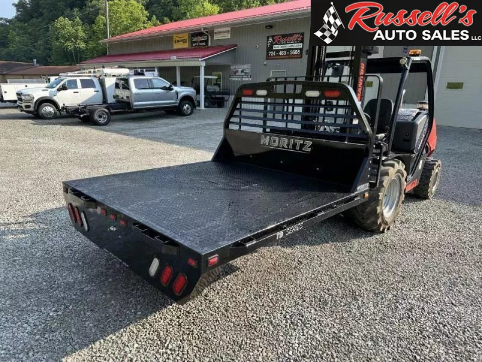 New Moritz International TB7-7 SRW 6.5' Flatbed w/Trap Door and Gooseneck Hitch Plate