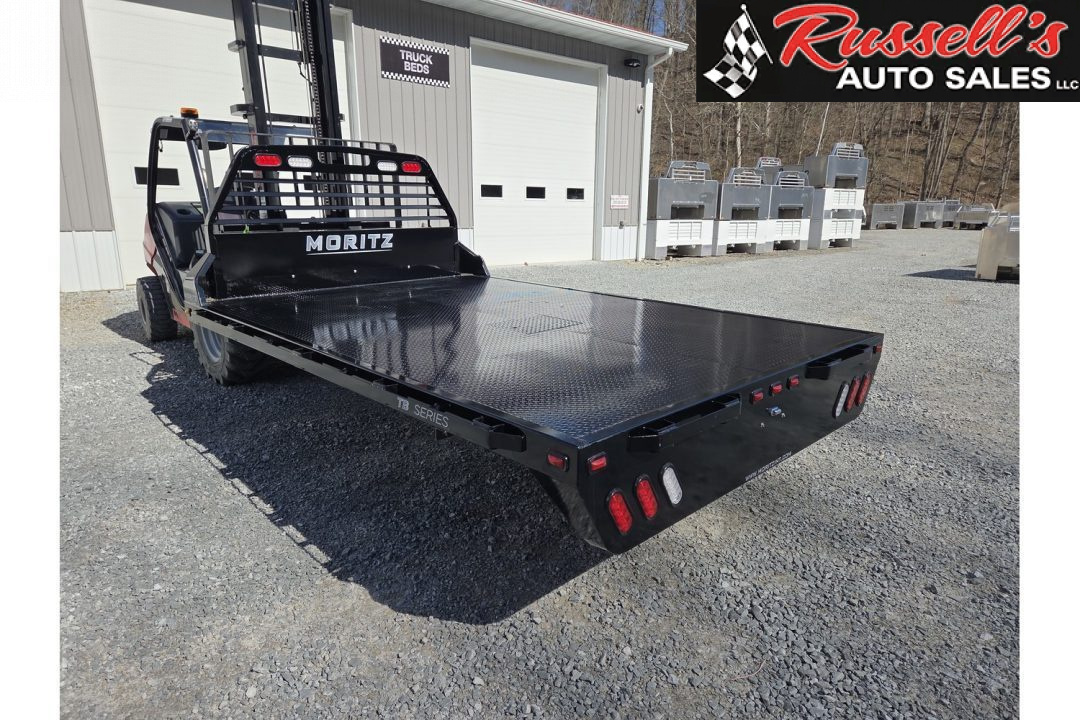 New Moritz International TB8-114 84'' CA DRW Flatbed w/Trap Door and Gooseneck Hitch Plate