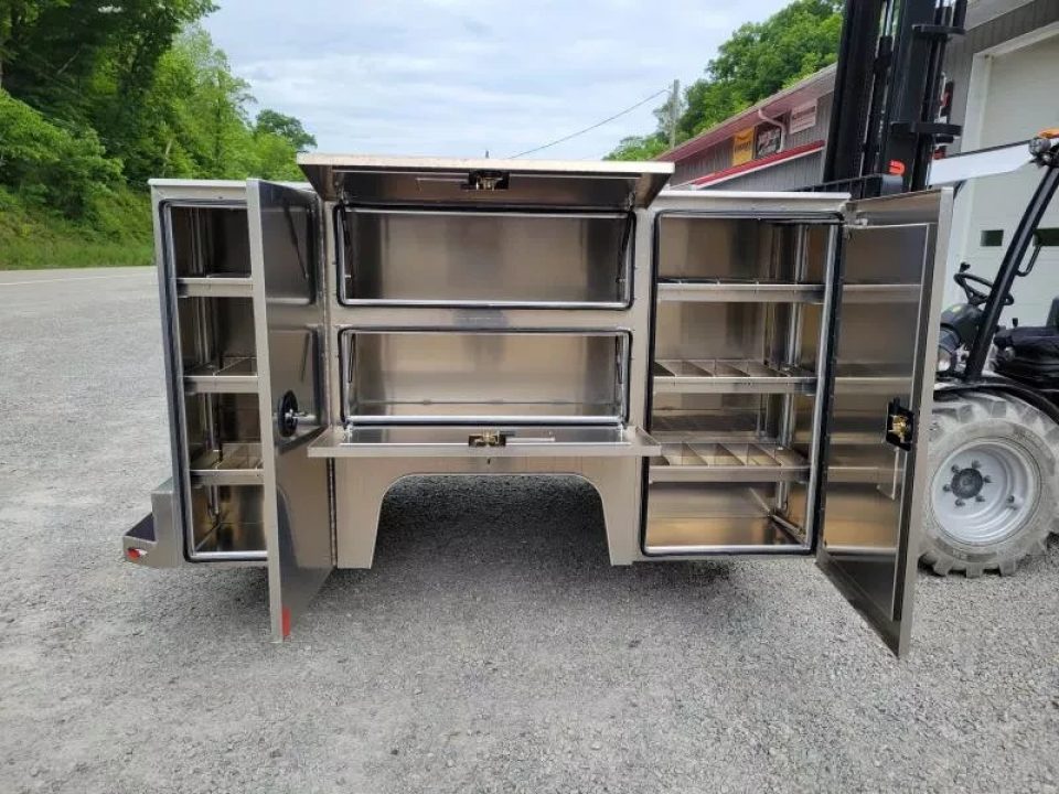 New Martin Truck Bodies Aluminum HSB Service Body 8' DRW 57" Tall Compartments SMOOTH APPEARANCE