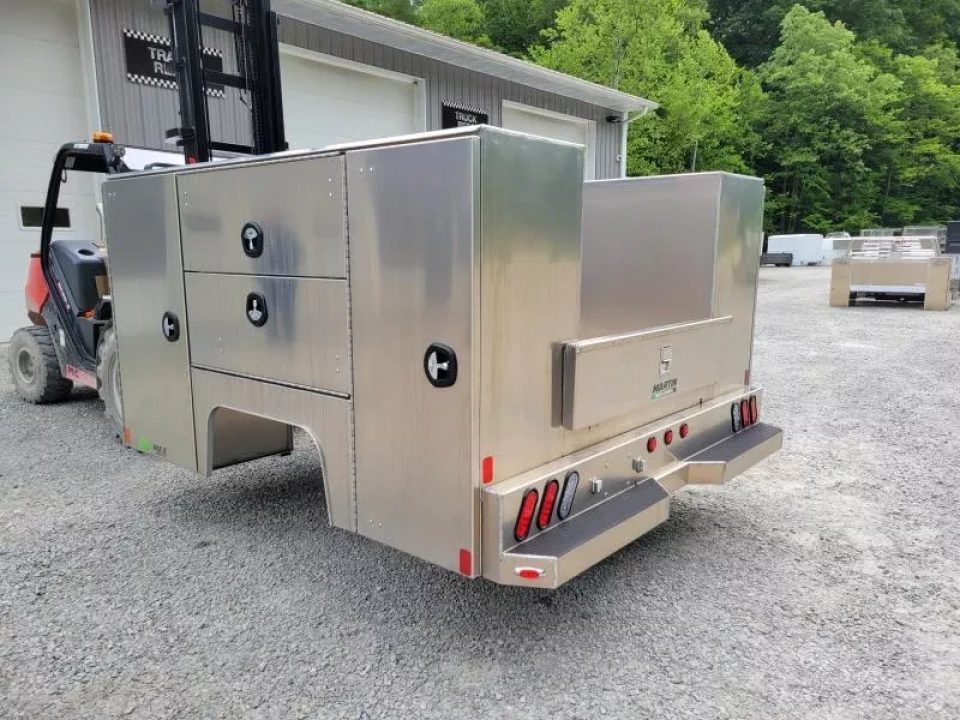 New Martin Truck Bodies Aluminum HSB Service Body 8' DRW 57" Tall Compartments SMOOTH APPEARANCE