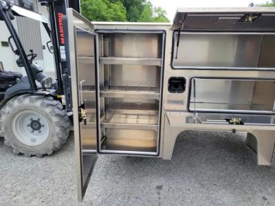 New Martin Truck Bodies Aluminum HSB Service Body 8' DRW 57" Tall Compartments SMOOTH APPEARANCE
