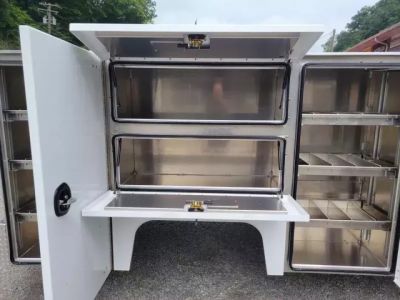 New Martin Truck Bodies Aluminum HSB Service Body DRW 84" CA Cab and Chassis 57" Tall Compartments