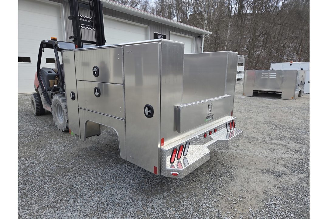 New Martin Truck Bodies Aluminum HSB Service Body 6.5' Shortbed SRW HSB 57" Tall Compartments Ford/GM