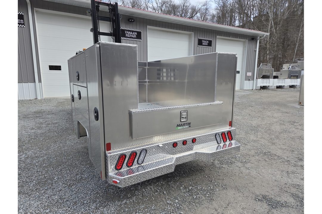 New Martin Truck Bodies Aluminum HSB Service Body 6.5' Shortbed SRW HSB 57" Tall Compartments Ford/GM