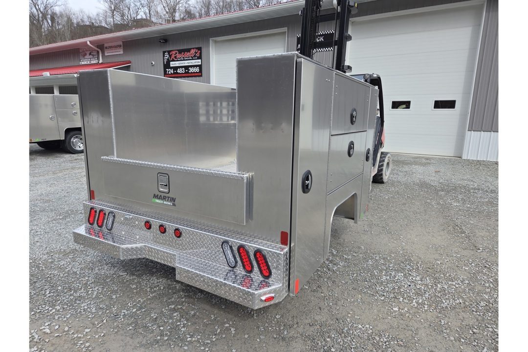 New Martin Truck Bodies Aluminum HSB Service Body 6.5' Shortbed SRW HSB 57" Tall Compartments Ford/GM