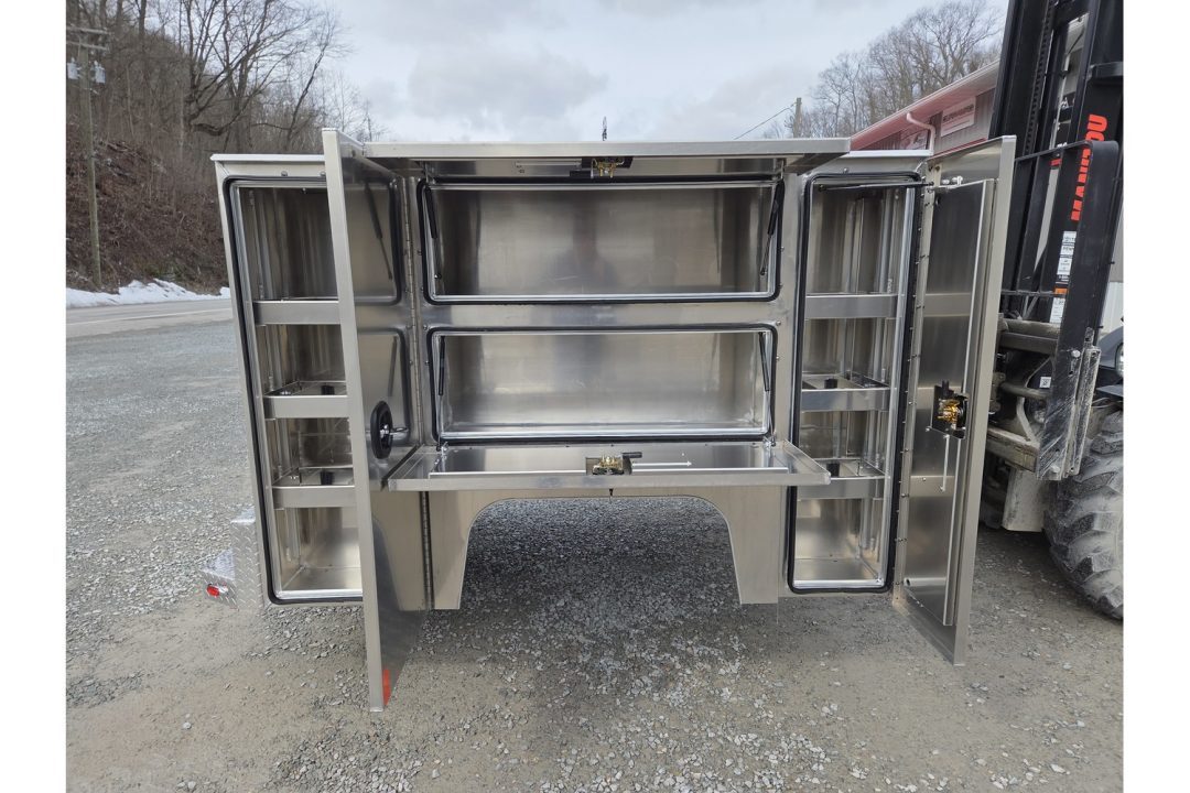 New Martin Truck Bodies Aluminum HSB Service Body 6.5' Shortbed SRW HSB 57" Tall Compartments Ford/GM