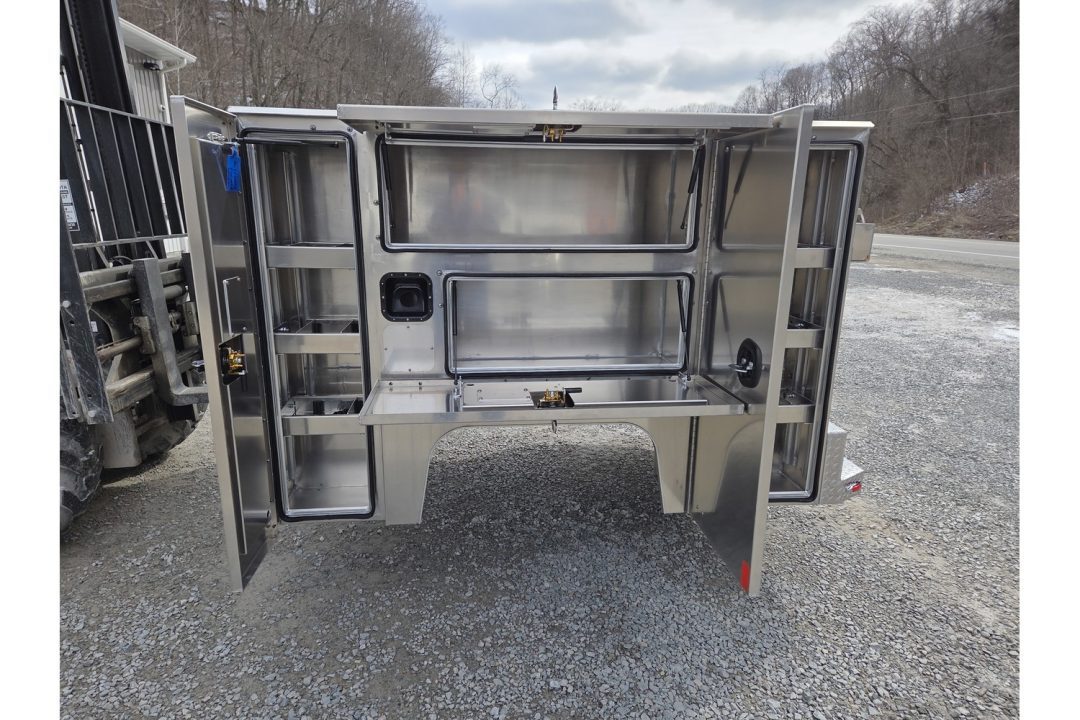 New Martin Truck Bodies Aluminum HSB Service Body 6.5' Shortbed SRW HSB 57" Tall Compartments Ford/GM