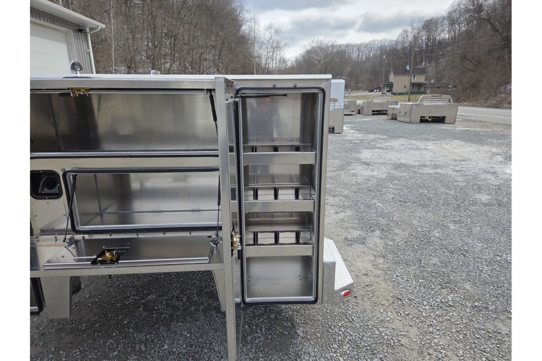 New Martin Truck Bodies Aluminum HSB Service Body 6.5' Shortbed SRW HSB 57" Tall Compartments Ford/GM