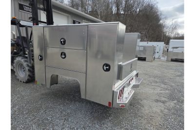 New Martin Truck Bodies Aluminum HSB Service Body 6.5' Shortbed SRW HSB 57" Tall Compartments Ford/GM