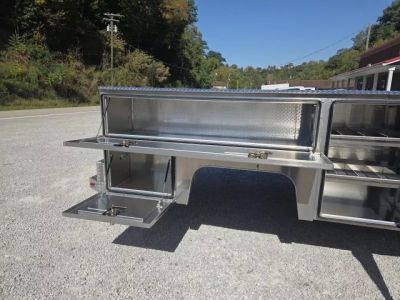 New Martin Truck Bodies Aluminum SSB Service Body DRW 84" CA Cab and Chassis
