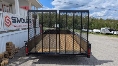 New 2026 Belmont 7x14 Solid Side Utility Trailer w/ Split Gate