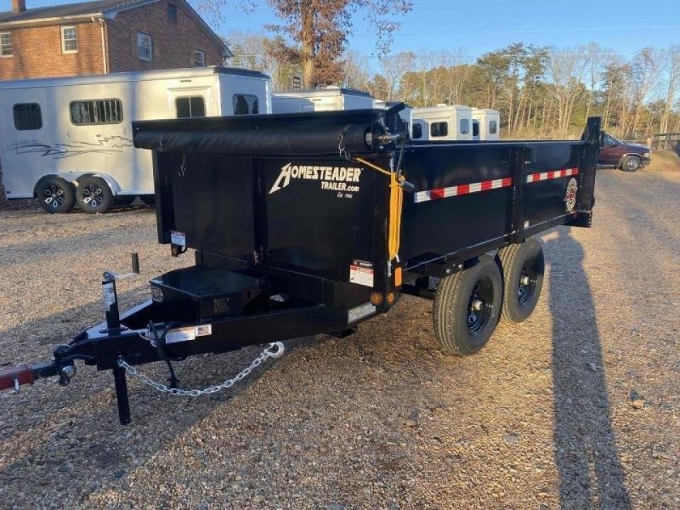 New 2027 Homesteader Trailer 6X10 10K Deckover Dump Trailer