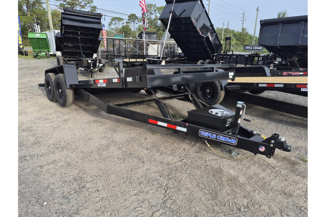 New 2026 Triple Crown Trailers 7x18 Hydraulic Power Tilt Trailer – 10K GVWR | Heavy-Duty Trailer Tilt Trailer