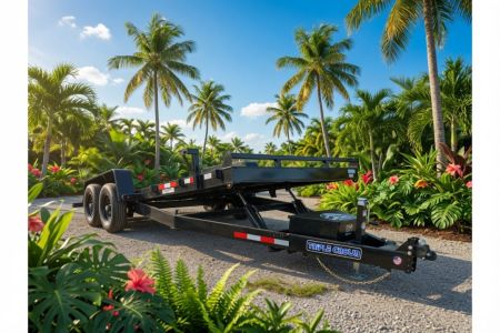 New 2026 Triple Crown Trailers 7x18 Hydraulic Power Tilt Trailer – 10K GVWR | Heavy-Duty Trailer Tilt Trailer