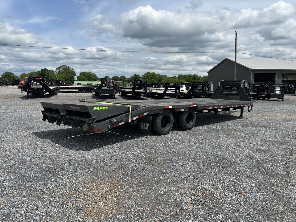 Used 2020 Load Trail 102"X30' 40K GVWR Gooseneck Flatbed Trailer