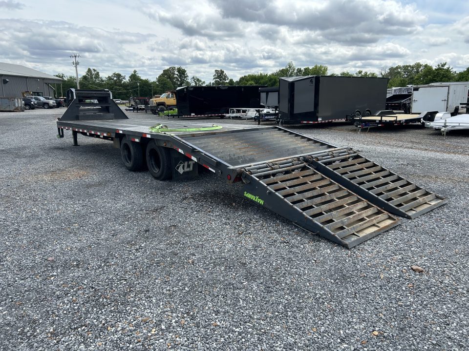 Used 2020 Load Trail 102"X30' 40K GVWR Gooseneck Flatbed Trailer